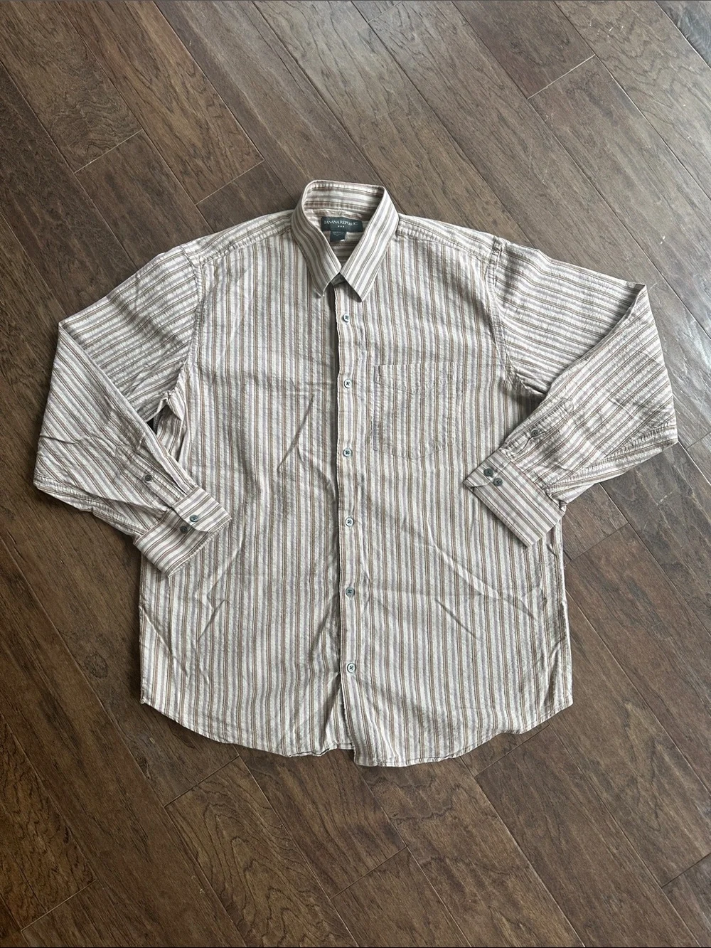 Banana Republic Men's Striped Dress Shirt